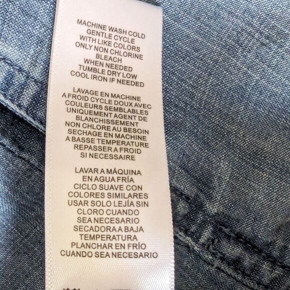 Splendid Denim Lagenlook Sleeveless Large Pocket Jean Mini Dress Women's Sz S - Picture 11 of 12